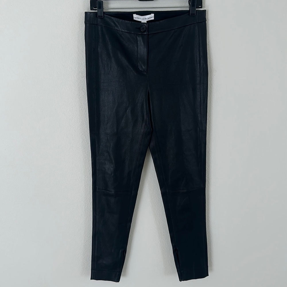 NWT Robert Rodriguez 100% Leather Zipper Pant